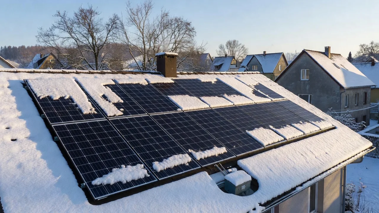 Ce se întâmplă cu panourile fotovoltaice iarna și pe zăpadă