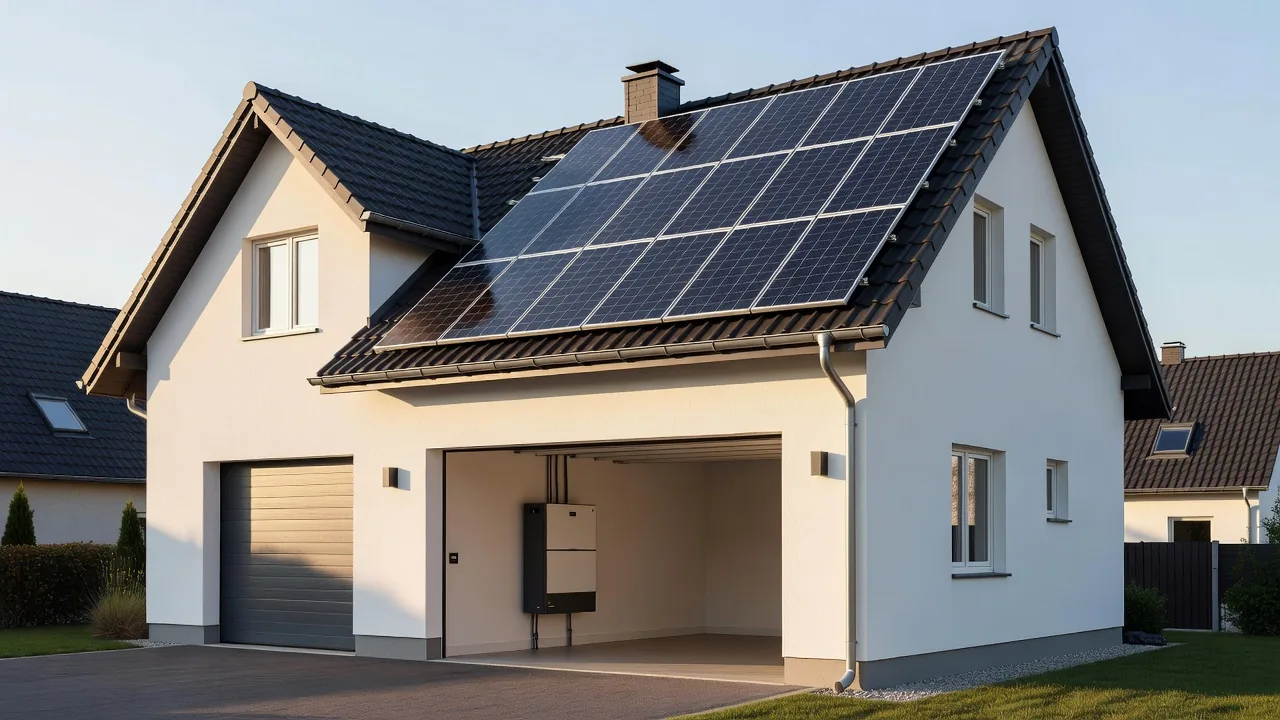 Baterie de stocare montată lângă un sistem fotovoltaic existent